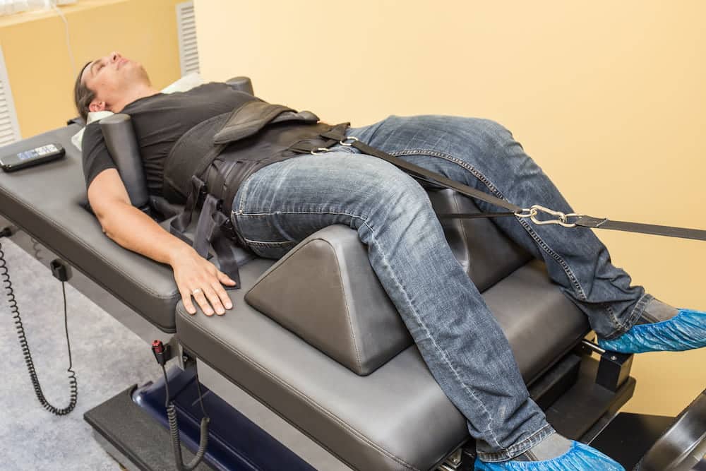 Spinal decompression table used at Aligned Health in Laguna Hills
