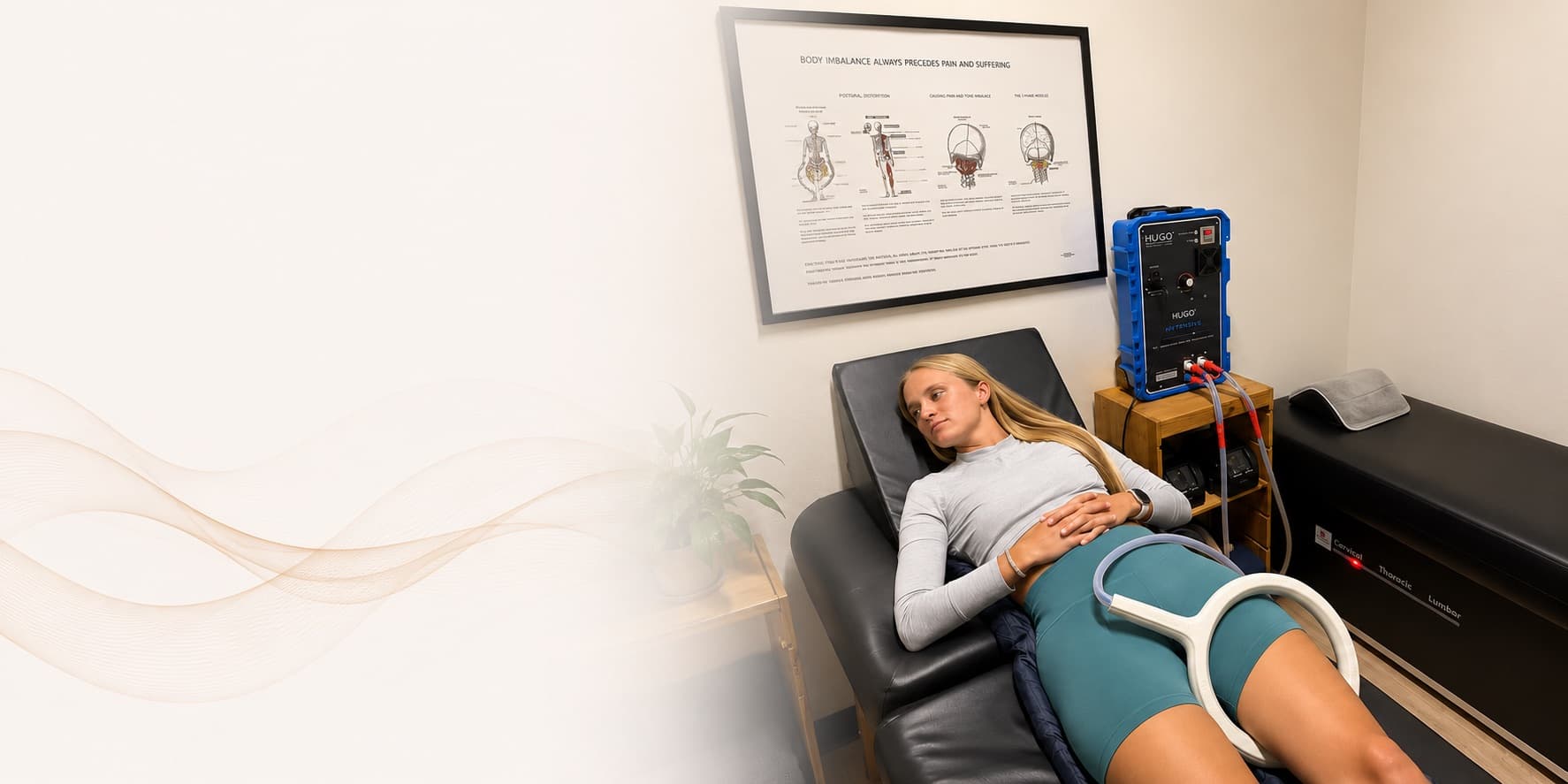 PEMF therapy setup at Aligned Health in Laguna Hills