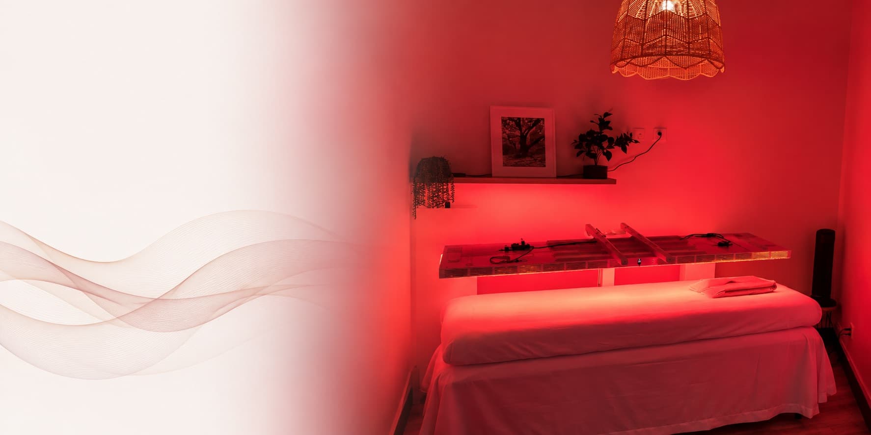 Red light therapy session at Aligned Health