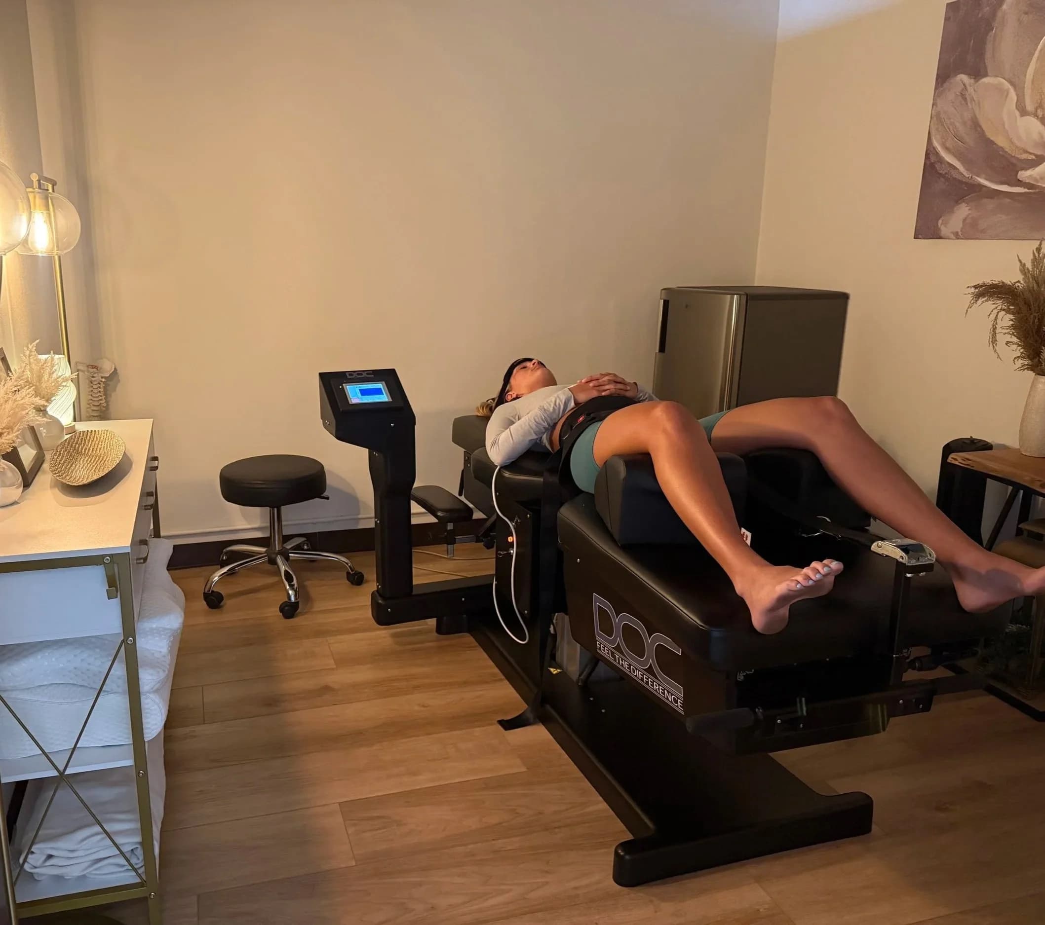 Spinal decompression table at Aligned Health in Laguna Hills