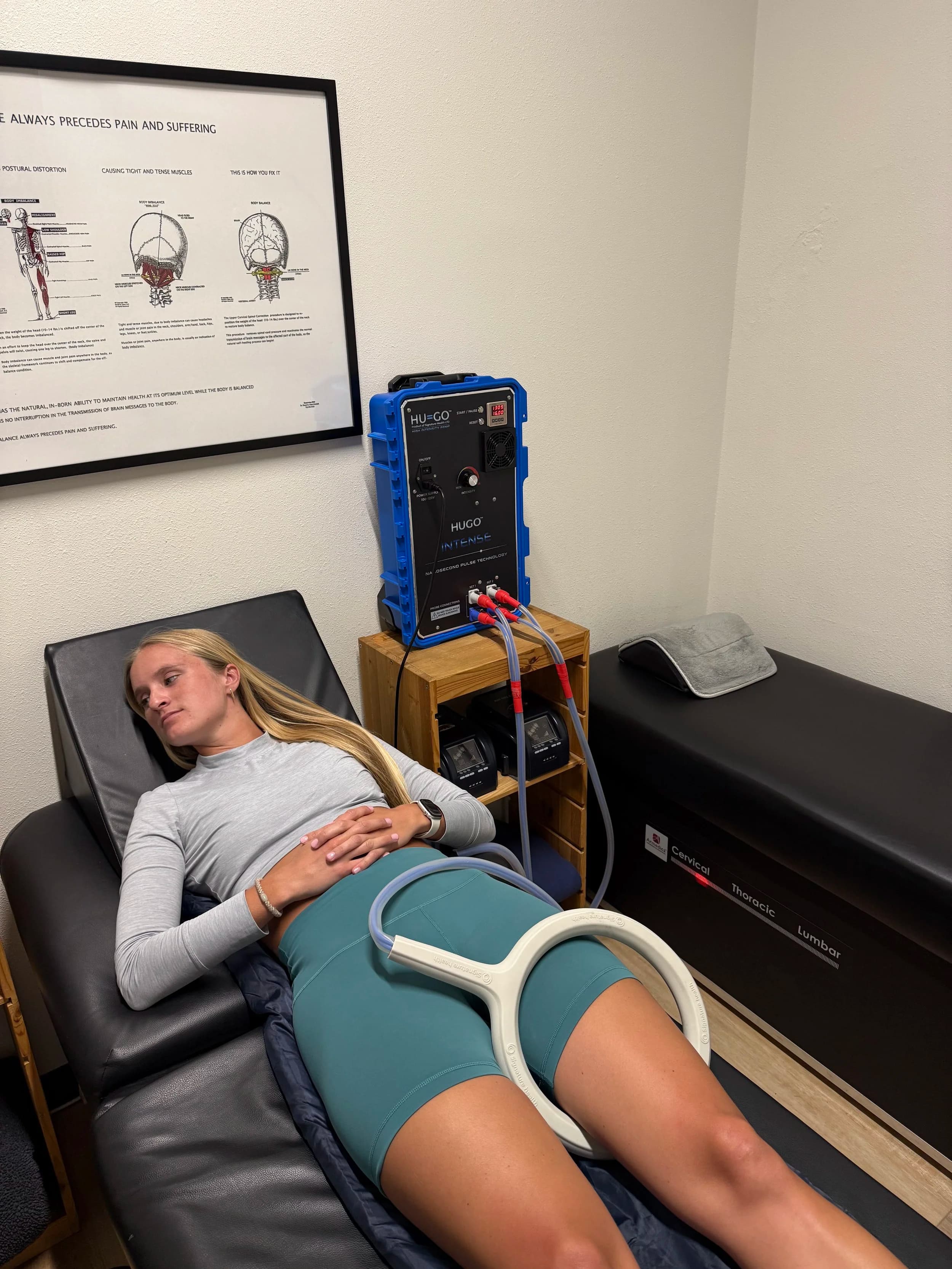 PEMF therapy setup at Aligned Health in Laguna Hills
